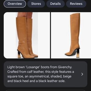 Givenchy 'Losange' Leather Boots: Women's